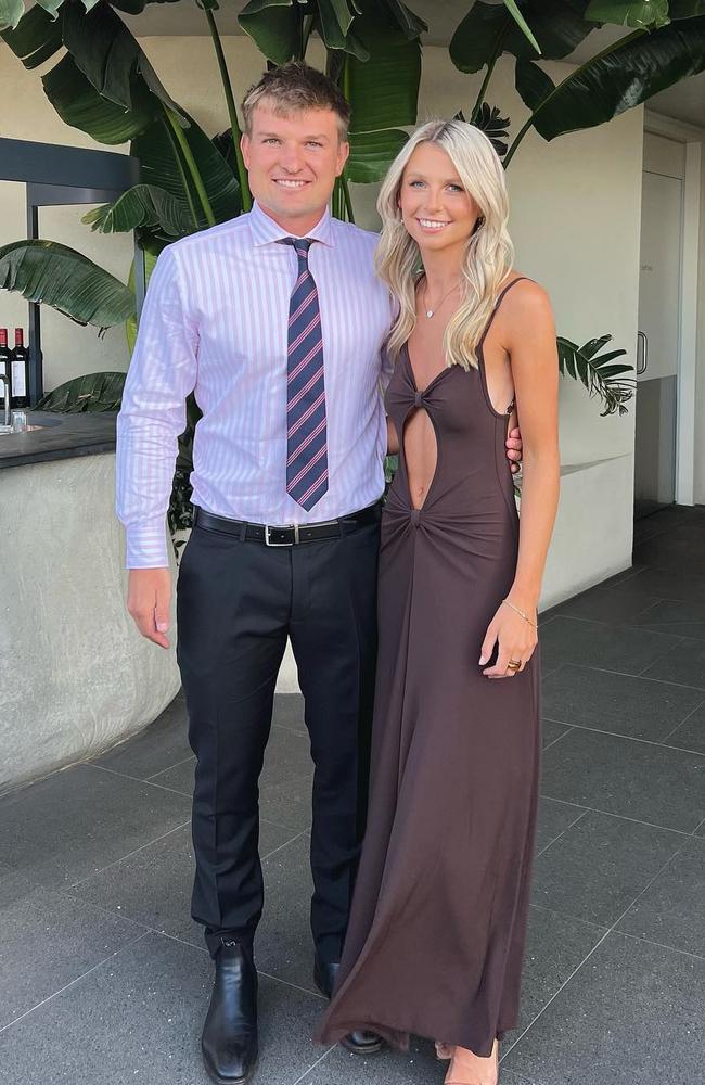 Port Adelaide Best and Fairest. Ollie Wines and Olivia May. Picture: Instagram