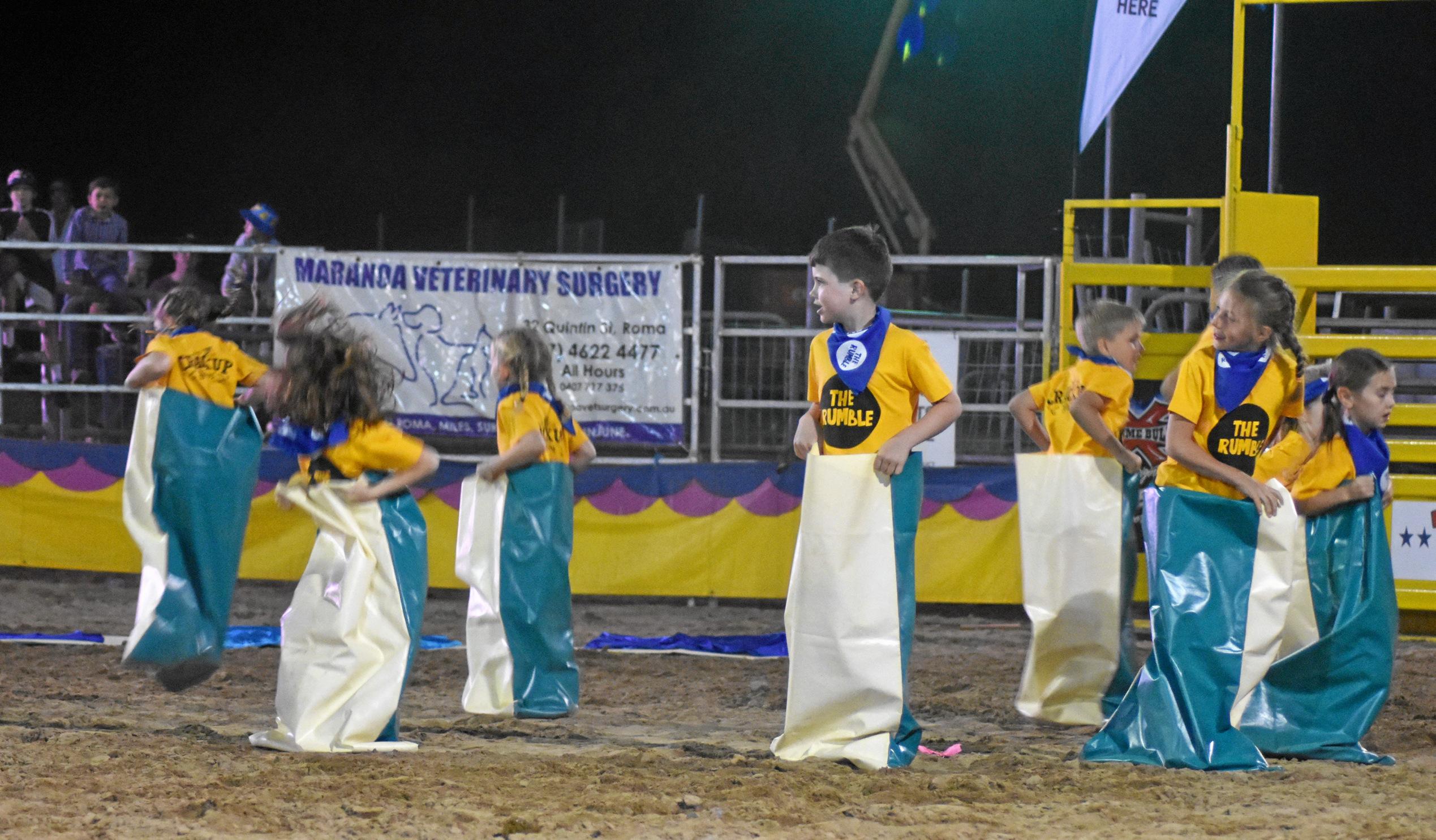 Kids of the Maranoa in the Easter Rumble. Picture: Jorja McDonnell