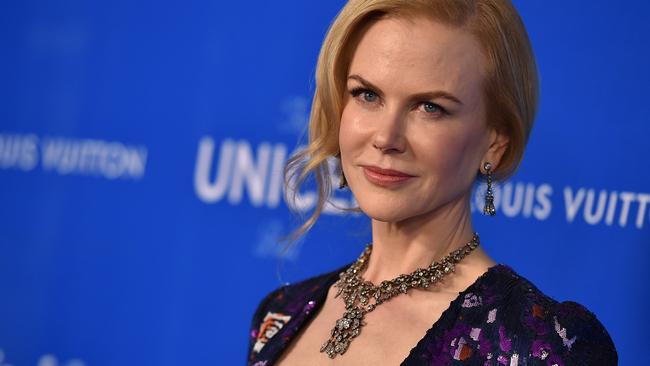 Nicole Kidman arrives at the The Sixth Biennial UNICEF Ball at the Beverly Wilshire Four Seasons Hotel on Tuesday, Jan. 12, 2016 in Beverly Hills, Calif. (Photo by Jordan Strauss/Invision/AP)