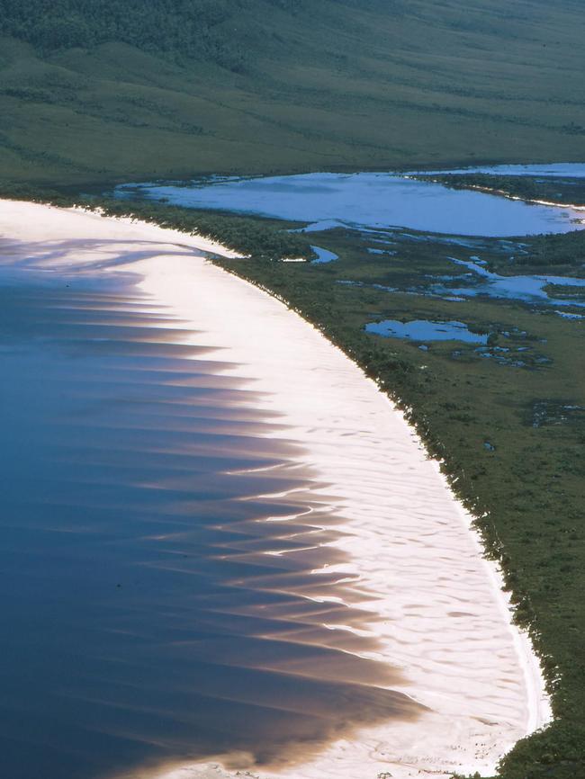 Lake Pedder in the southwest of Tasmania, prior to flooding. Picture: Supplied