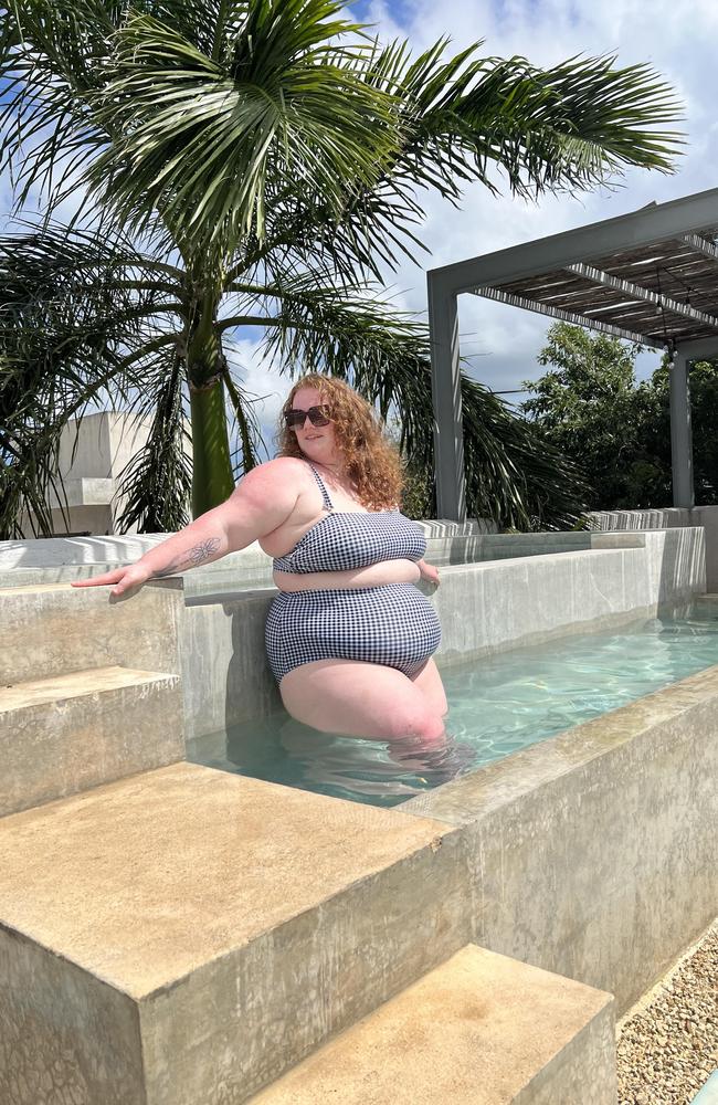 Kirsty Leanne began creating TikTok content after noticing a gap in the market for plus-size friendly travel. Picture: Australscope