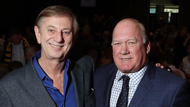 AFL commentators Dennis Cometti and Mark Maclure