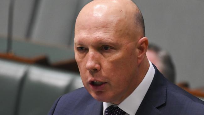 Minister for Defence Peter Dutton. Picture: NCA NewsWire / Martin Ollman