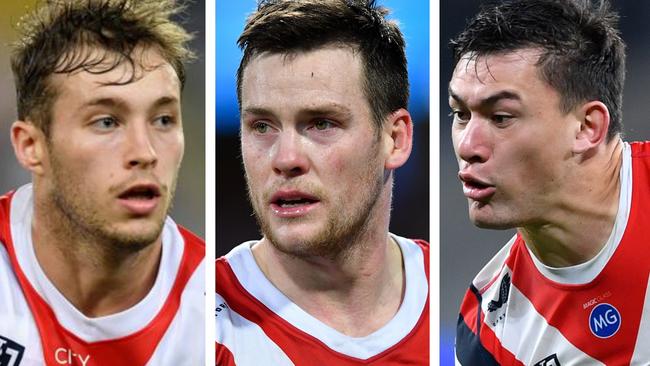 Sam Walker, Luke Keary and Joey Manu.