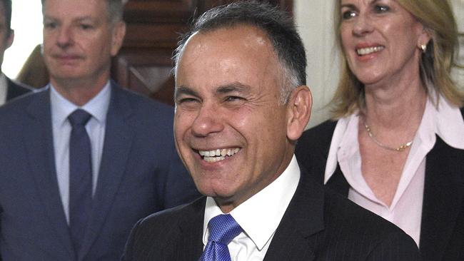 MELBOURNE, AUSTRALIA - NewsWire Photos DECEMBER 08, 2022: New Victorian Opposition leader John Pesutto speaks to the media at Parliament House in Melbourne after winning the Liberal leadership vote. Picture: NCA NewsWire / Andrew Henshaw