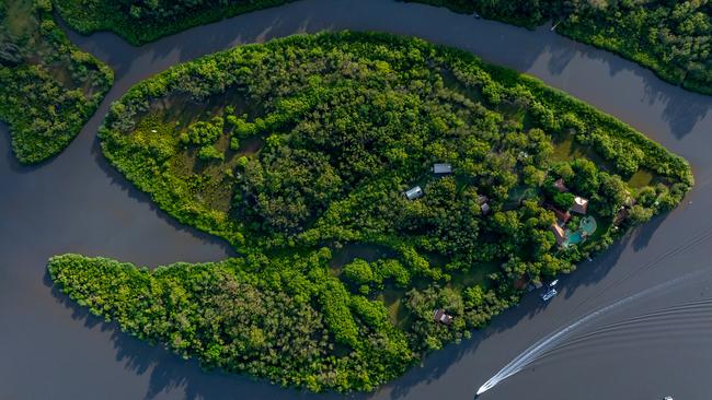 Makepeace Island from the air.