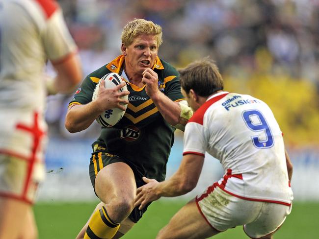 Hannant in action for the Kangaroos in 2009.