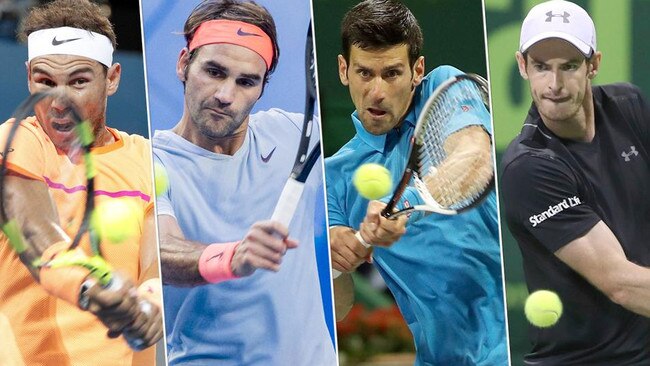 Rafael Nadal, Roger Federer, Novak Djokovic and Andy Murray.