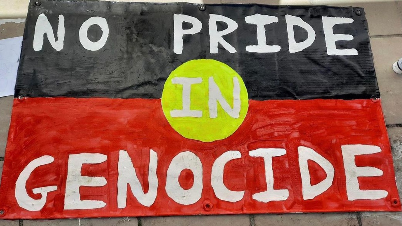 This year the group are marching under a 'No Pride In Genocide' banner.