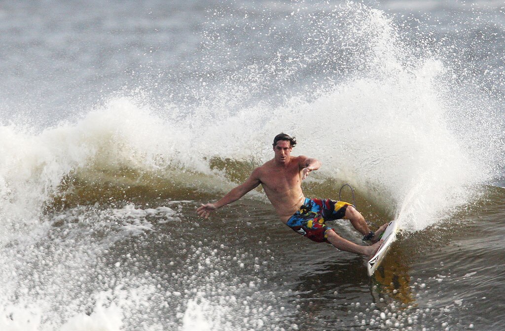 Alexandra Headland gets good lefts and rights for longboarders and shortbaorders alike. Picture: Nicholas Falconer
