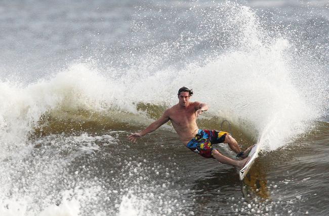 Alexandra Headland gets good lefts and rights for longboarders and shortbaorders alike. Picture: Nicholas Falconer