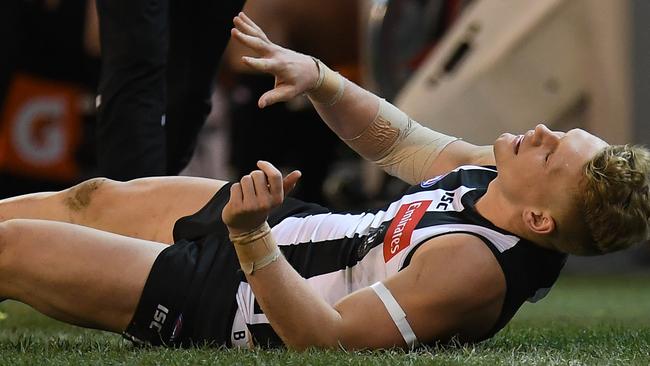 Adam Treloar is in a race to play finals. Picture: AAP Images