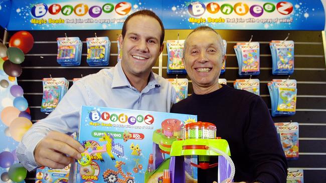 Moose Toys have made co-chief executives Manny Stul (right) and stepson Paul Solomon very rich. Picture: Jason Sammon