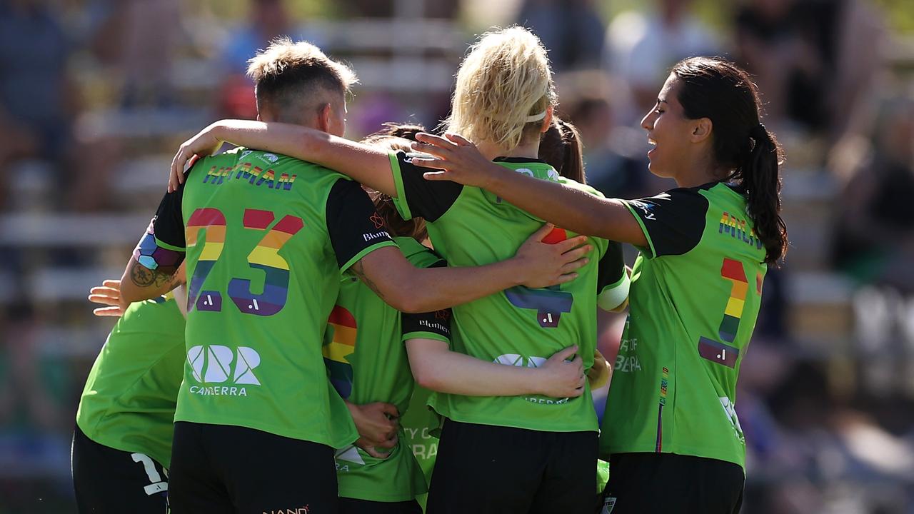 Canberra United has been stripped of three points from its win over Sydney FC on February 11 after breaching APL rules with a late substitution. Picture: Mark Kolbe/Getty Images