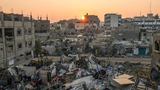 The Rafah refugee camp in the southern Gaza Strip. Picture: AFP