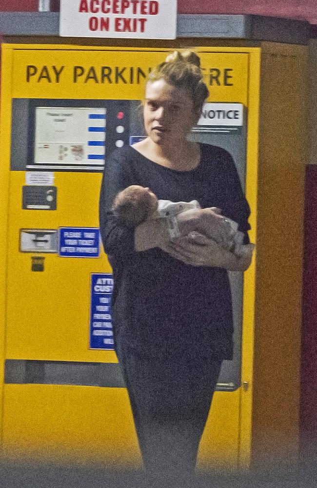 Erin Molan with her new baby Eliza. Picture: DIIMEX