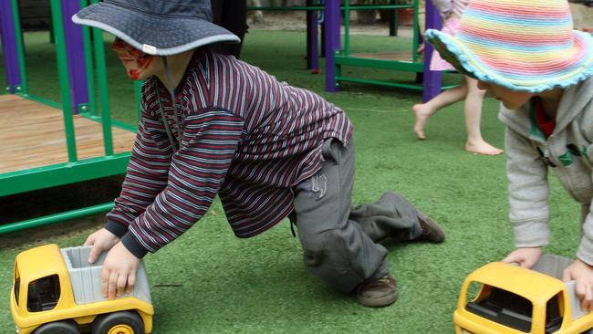 Generic images of children playing a childcare centre.