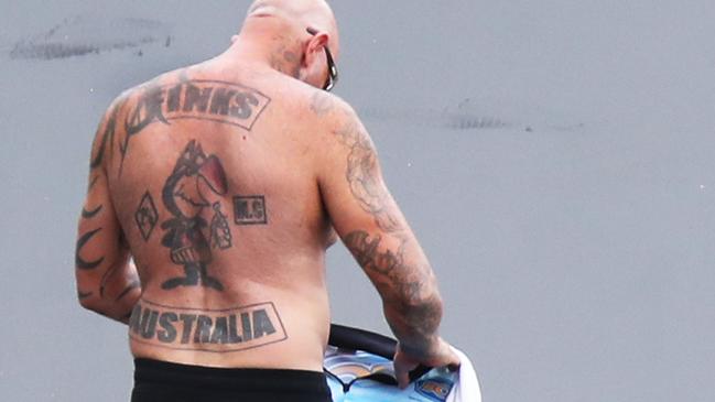 The alleged bikie was stopped for a routine traffic stop. Picture Glenn Hampson