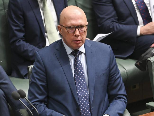 CANBERRA, Australia, NewsWire Photos. June 6, 2024: Leader of the Opposition Peter Dutton during Question Time at Parliament House in Canberra. Picture: NewsWire / Martin Ollman