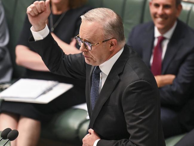 CANBERRA, AUSTRALIA, NewsWire Photos. FEBRUARY 6, 2024: Prime Minister Anthony Albanese during Question Time at Parliament House in Canberra. Picture: NCA NewsWire / Martin Ollman