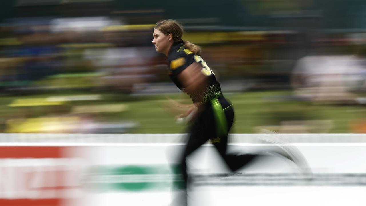 Tayla Vlaeminck is pushing for a spot in Australia’s first-choice XI. Picture: Daniel Pockett/Getty Images