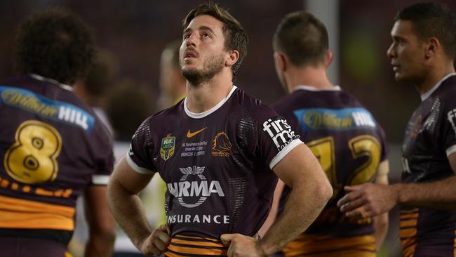 Ben Hunt of the Broncos after losing the grand final last year.