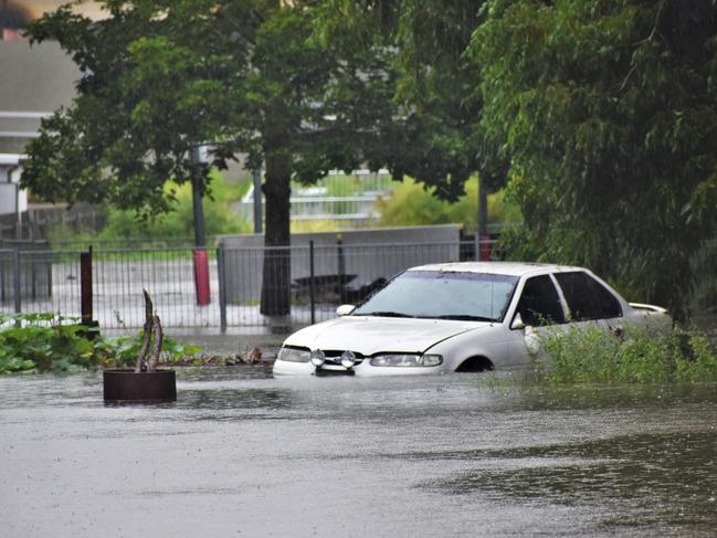 Flood inundation impacted low-lying properties in the Grafton suburb of Dovedale at 9.30am on Tuesday, 23rd March, 2020.