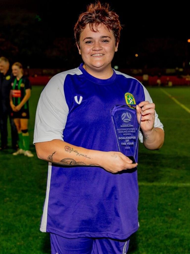 FQPL3 women's keeper of the year Katlin Peterson.