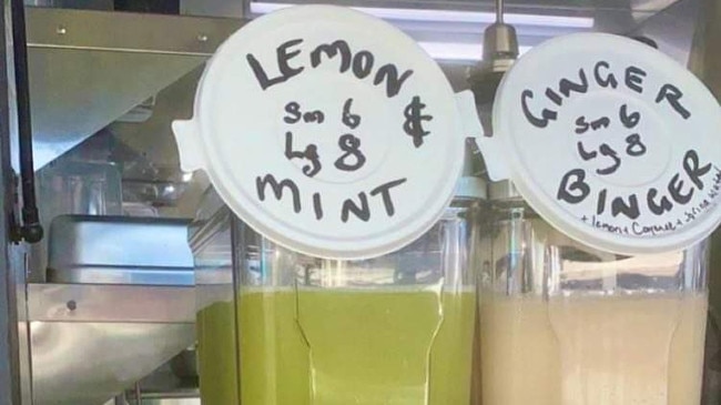 Tempting cold drinks on offer at Rusty's Markets. Picture: supplied.