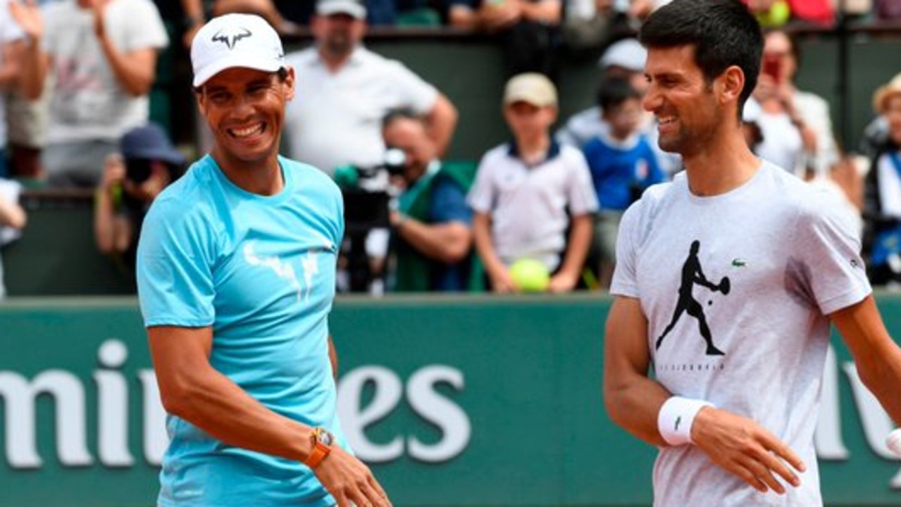 Rafael Nadal and Novak Djokovic were mentioned in the post.