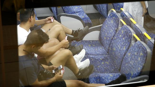 There are very few consequences for anti-social behaviour on public transport. Picture: John Grainger