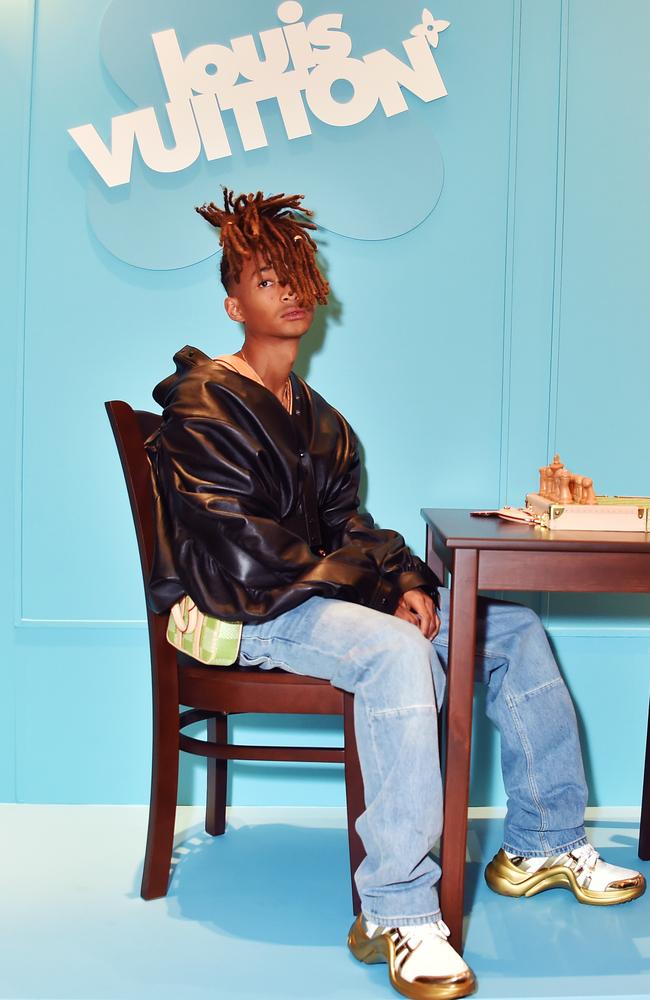 Jaden Smith at the Tyler the Creator LV Men's Launch held at Louis Vuitton in Beverly Hills, California. Picture: Gregg DeGuire/WWD via Getty Images