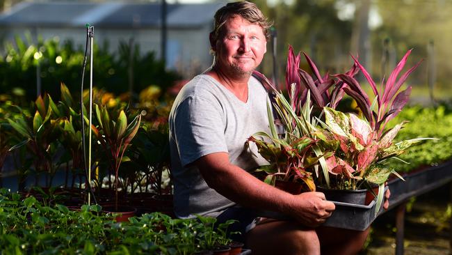 Ron Williams from Ron's Plant Farm, is finally getting his business back to normal after the Townsville Flood and COVID-19. Picture: Alix Sweeney