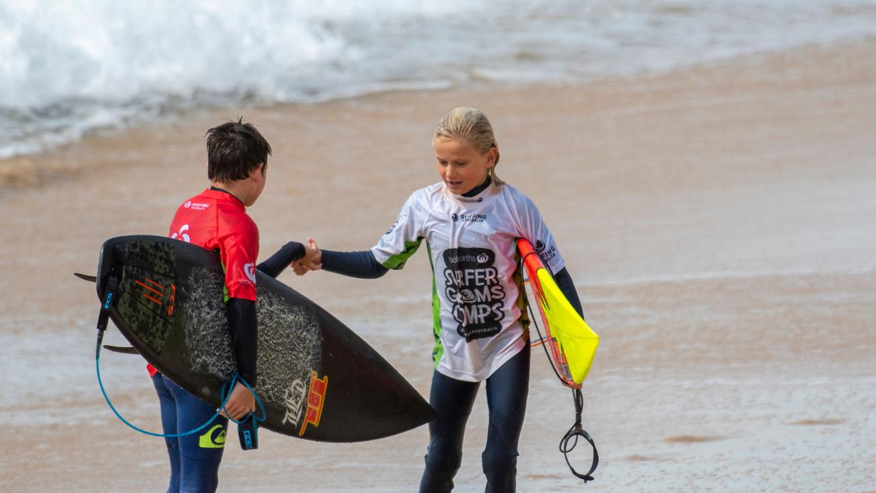 Surfer Groms Comp at Coffs Harbour on Sunday. Picture: Ethan Smith / Surfing NSW