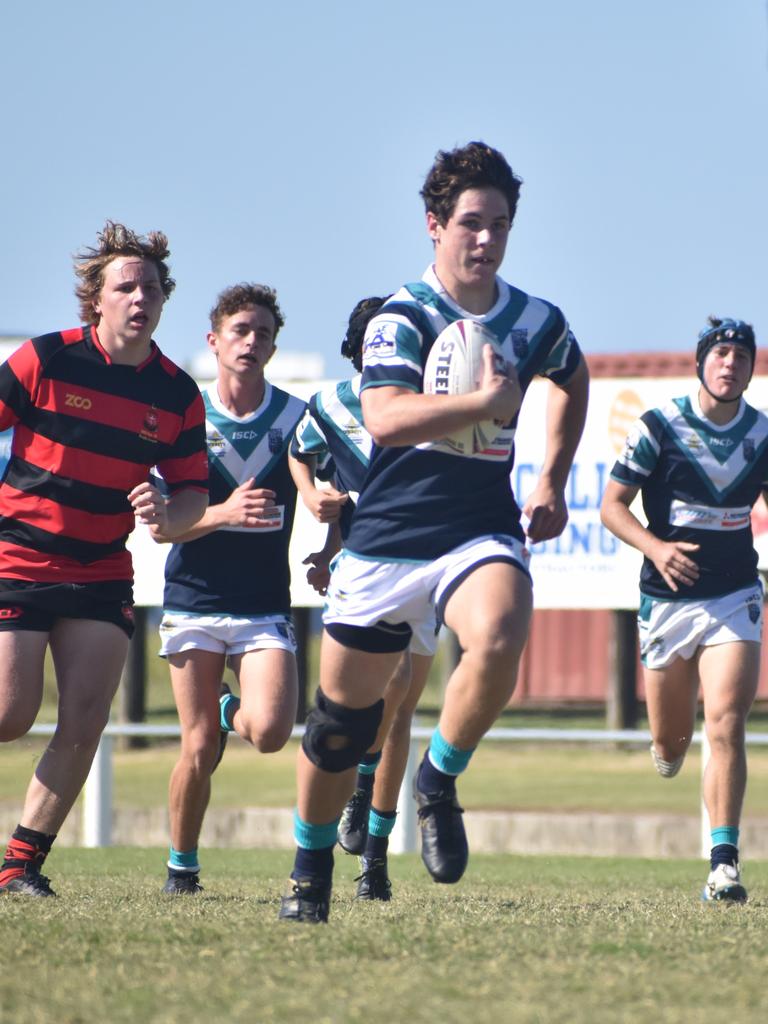 Harry Considine during the Mercy College and Rockhampton Grammar clash, August 18, 2021. Picture: Matthew Forrest