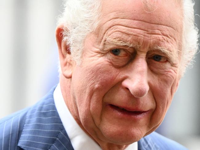 Britain's Prince Charles, Prince of Wales arrives to attend a Service of Thanksgiving for Britain's Prince Philip. Picture: AFP