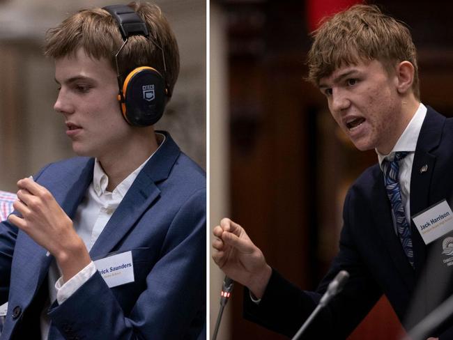 As 30 students descended on Parliament House on Friday to debate ideas for a brighter future of SA, two students shared their personal journeys.