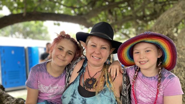 Ella, left, Leah, middle, and Emahli, right. Picture: Asa Andersen.