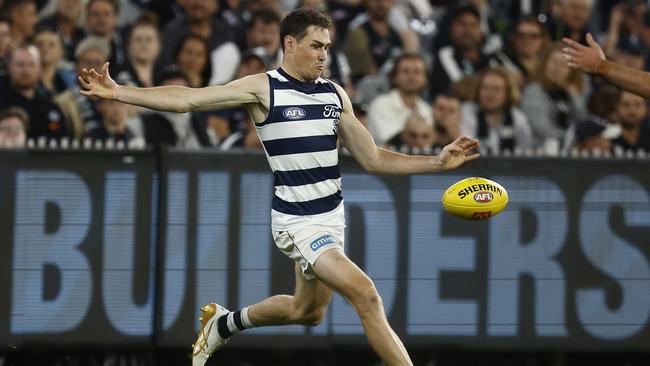 Jeremy Cameron kept Geelong in the game. (Photo by Daniel Pockett/Getty Images)