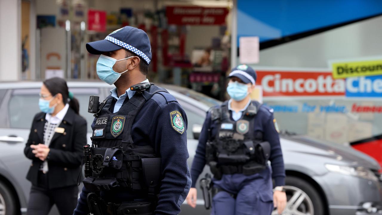 There’s been a heavy police presence in Sydney’s southwest. Picture: NCA NewsWire / Damian Shaw