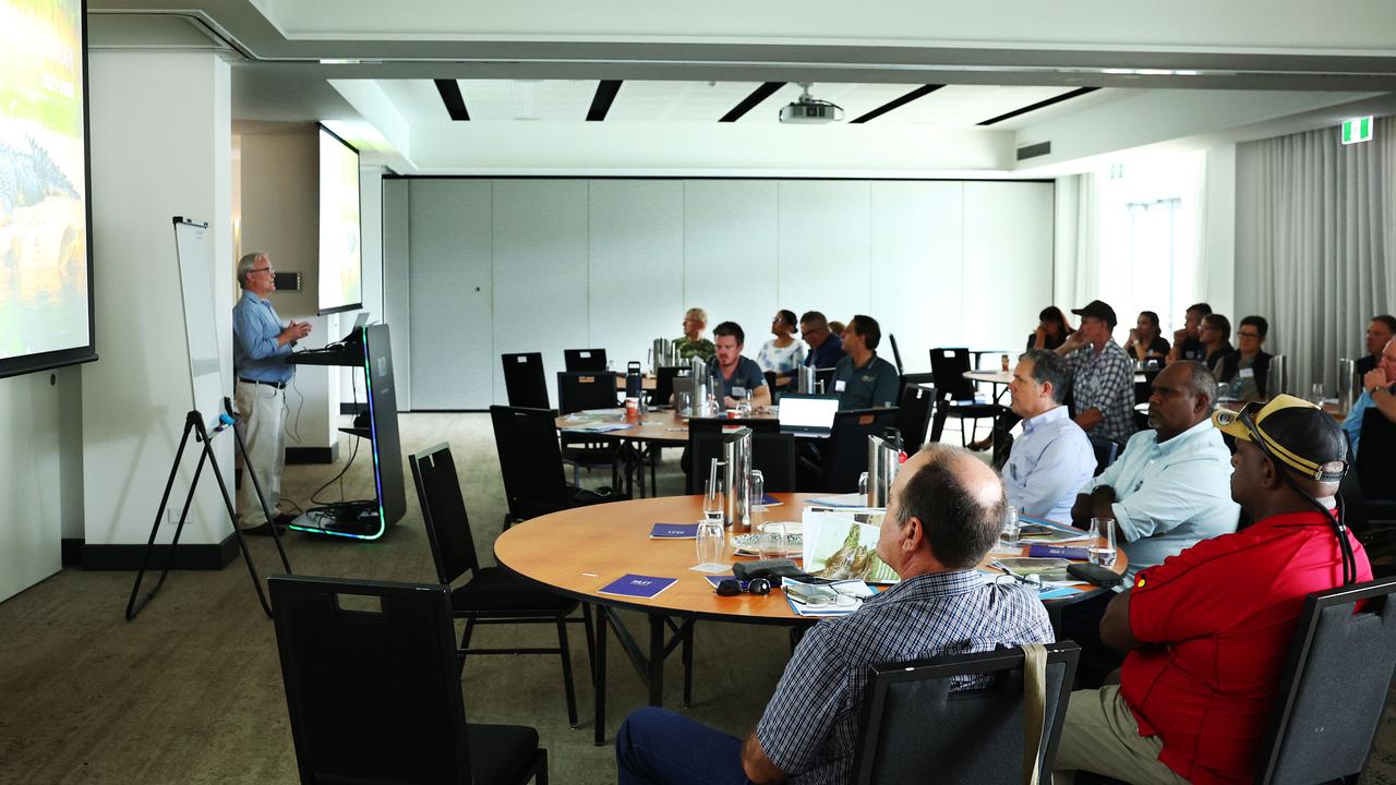 The Queensland Government has released a draft of its new Crocodile Management Plan, updating existing zones from six to four different categories. Crocwise Strategy Plan stakeholders attend the annual roundtable meeting at the Riley Hotel. Picture: Brendan Radke