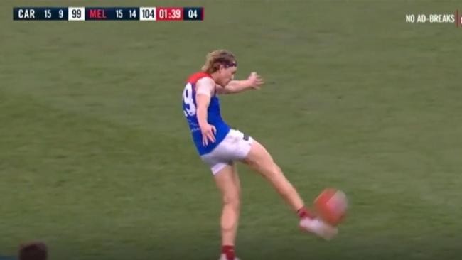 The ABC aired highlights from a Carlton v Melbourne clash that confused viewers. Pic: ABC