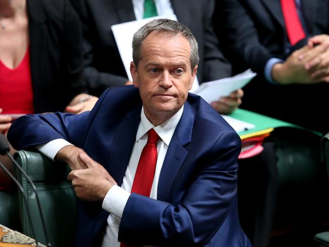 Opposition Leader Bill Shorten in Question Time yesterday / Picture: Kym Smith