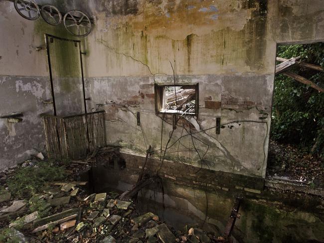 Left to rot ... remains of the quarantine station for goods, a confinement station for plague sufferers, a mental asylum on Poveglia Island. Picture: Ella Pellegrini