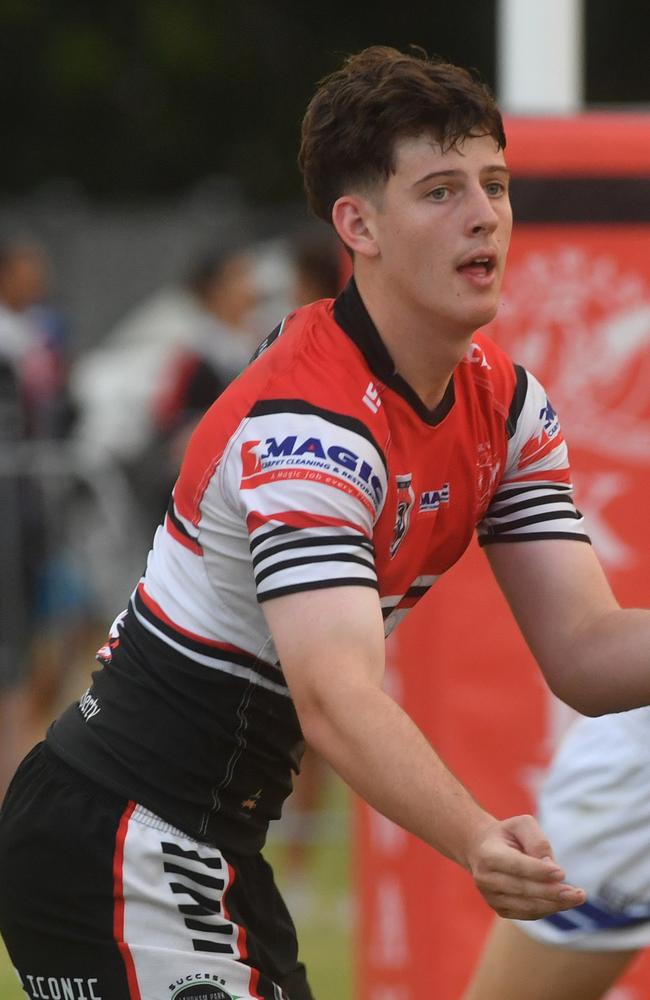 Kirwan’s Ryan Van Zanden plays in the Aaron Payne Cup. Ignatius Park College against Kirwan High at Kirwan High. Picture: Evan Morgan