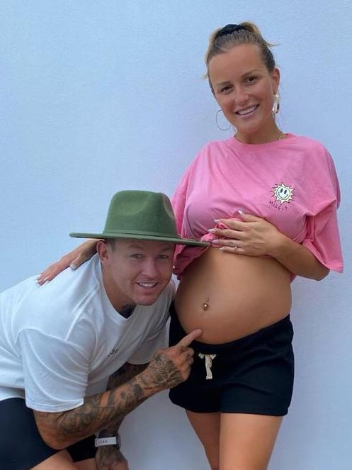 The on-again-off-again couple confirmed their pregnancy this week.