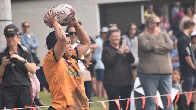 Queensland Country Rugby Championships, under-16 girls, CQ Bushrangers versus QC Barbarians, at Victoria Park, Rockhampton, on June 29, 2024.