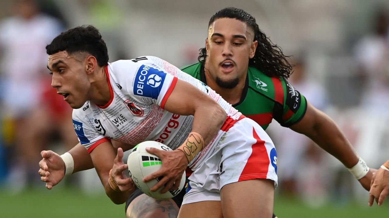 Tyrell Sloan starred for the Dragons in the Charity Shield. Picture: NRL Imagery