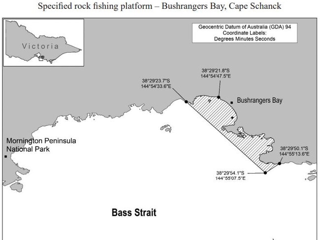 Bushrangers Bay rock platforms near Cape Shank.