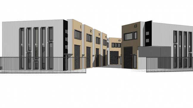 An artist's impression of a building comprising proposed 